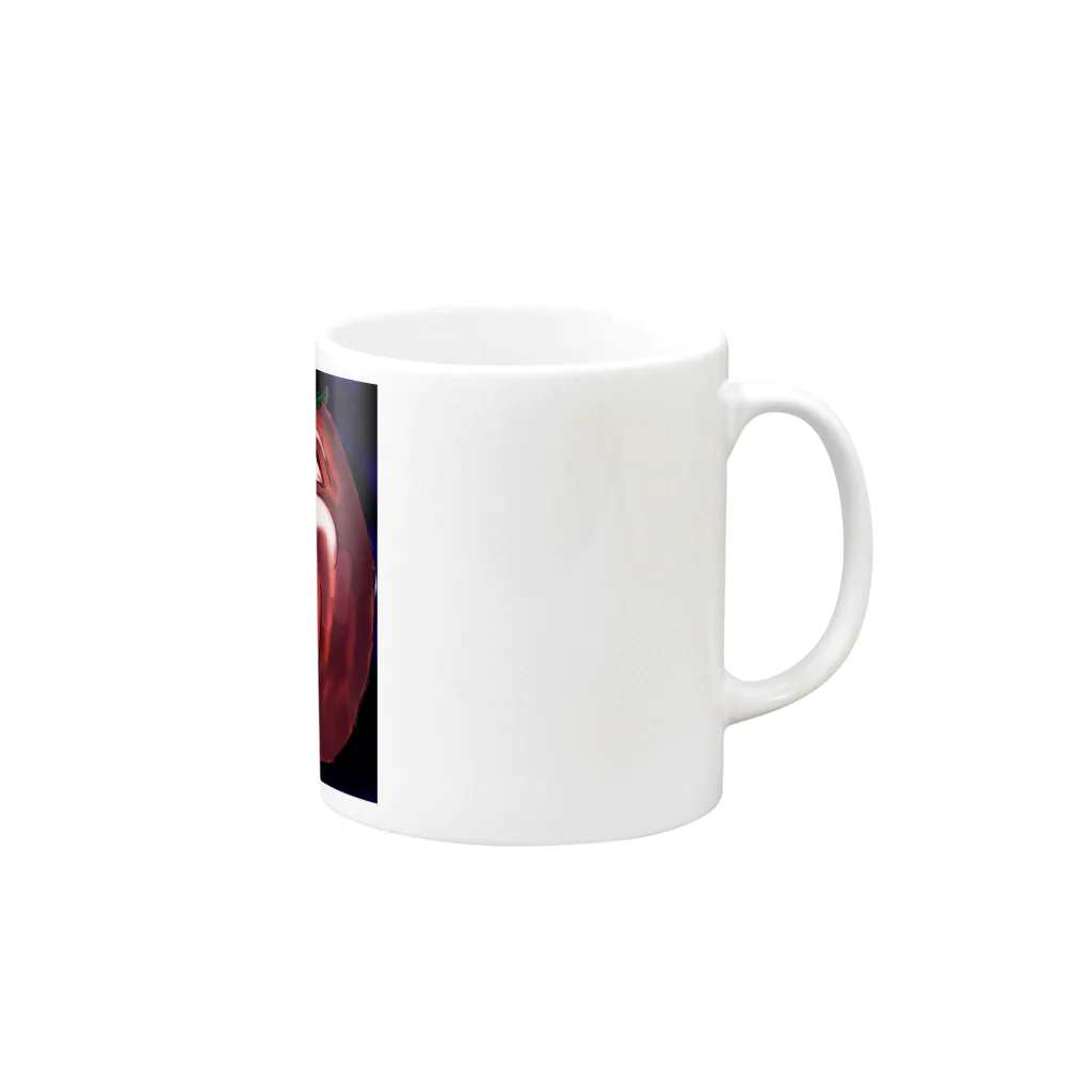 jakunenseichihouの嘆きのトマト Mug :right side of the handle