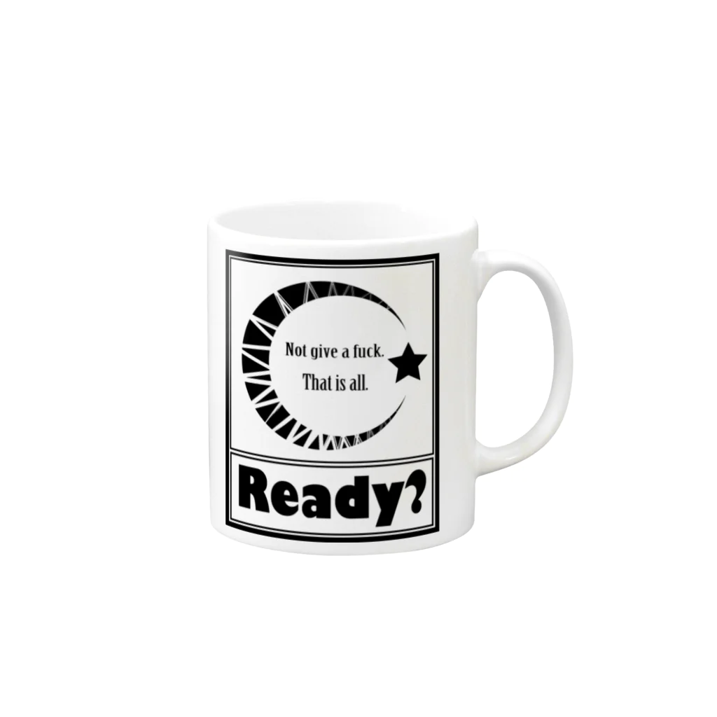 MKO DESIGNのReady? Mug :right side of the handle