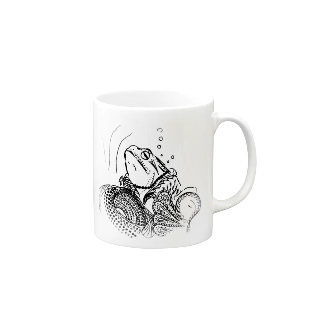 PWL-raysの酔いどれ蛙 Mug :right side of the handle