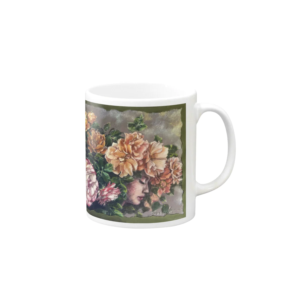 BouqueTのbouquet Mug :right side of the handle