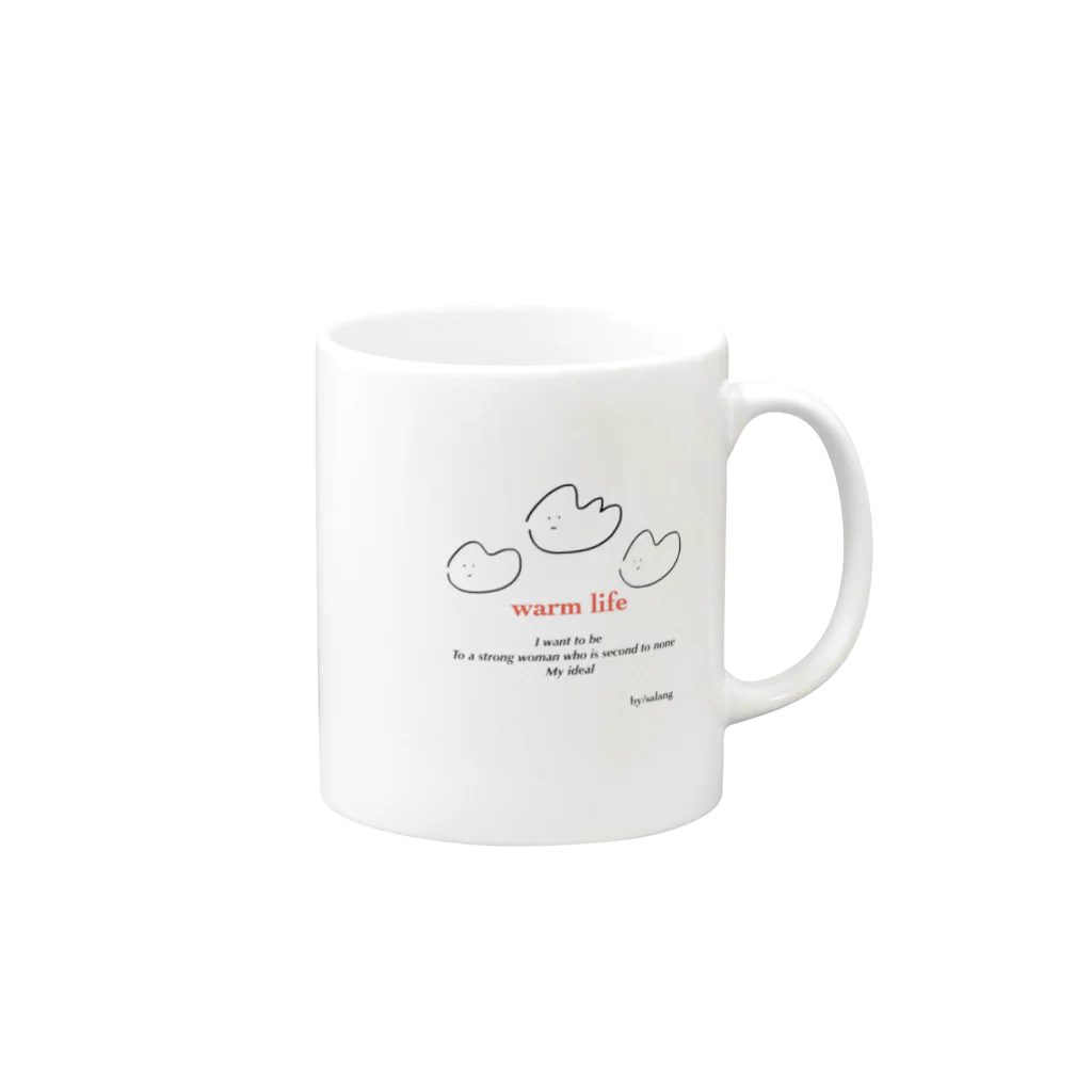 salang.のby/salang Mug :right side of the handle