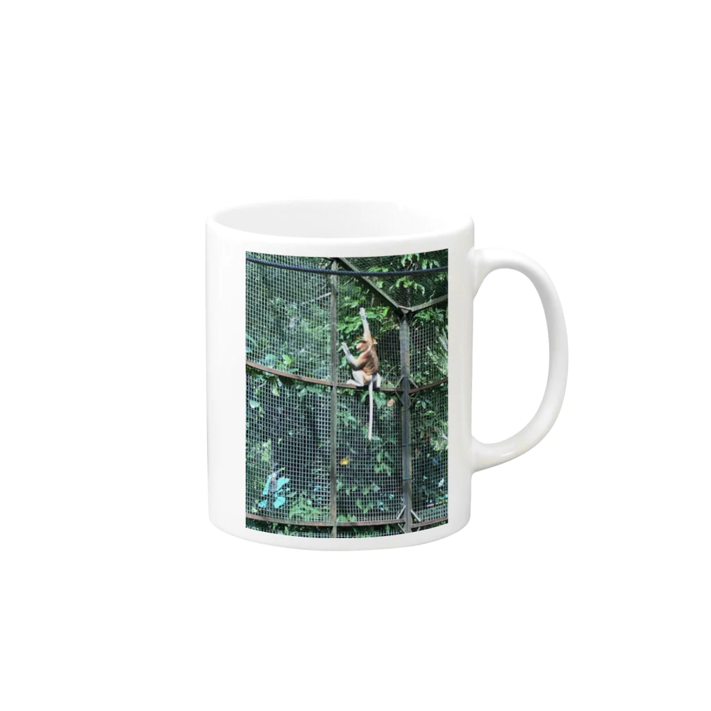 Kongonのテングザル② Mug :right side of the handle