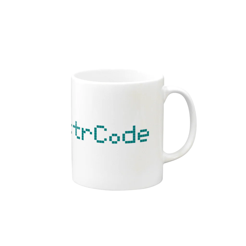 strCodeオフィシャルグッズショップのstrCodeロゴグッズ Mug :right side of the handle