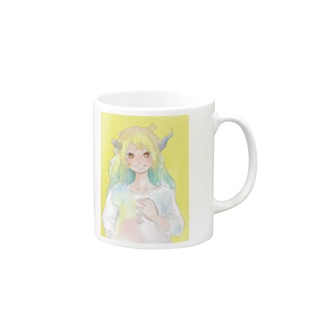 マスダ【たっつん】の可愛い女子 Mug :right side of the handle