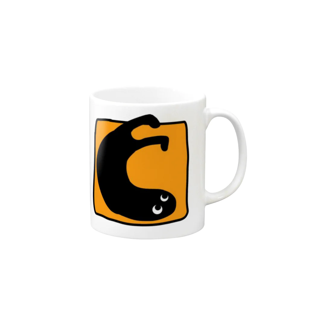 村山's STYLEの自由気ままな黒いようせい Mug :right side of the handle