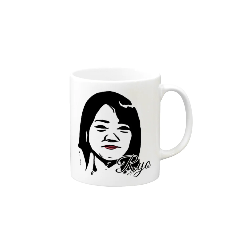 ちいさいのルージュ涼 Mug :right side of the handle