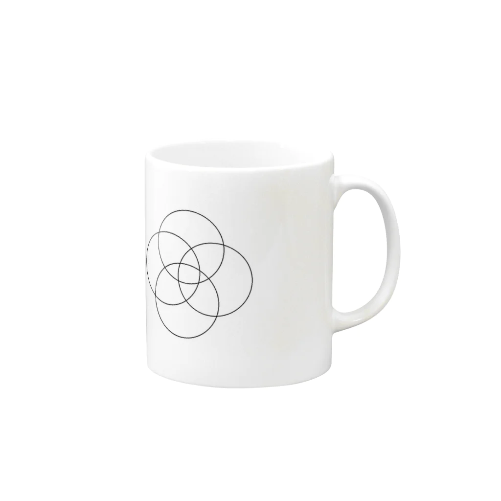 0224の華 Mug :right side of the handle