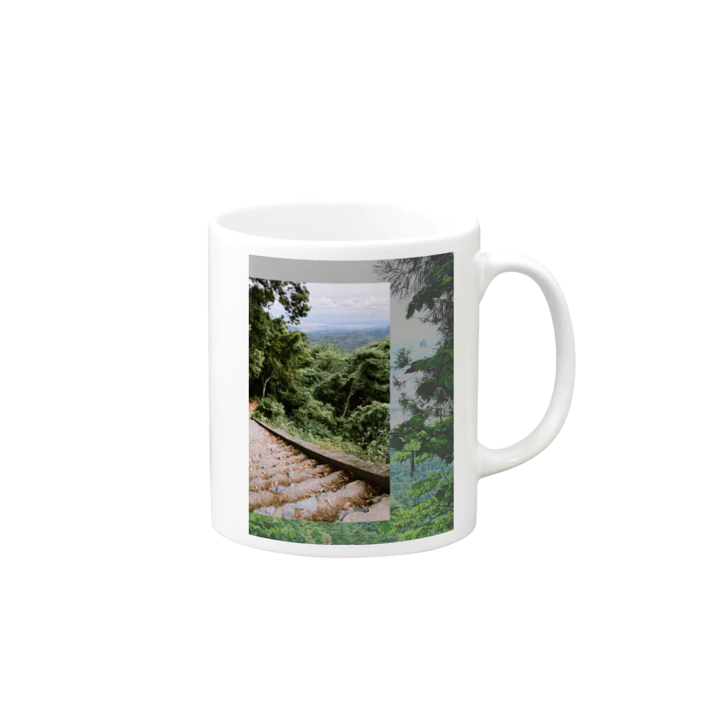 Good Vibes Onlyのmountain view Mug :right side of the handle