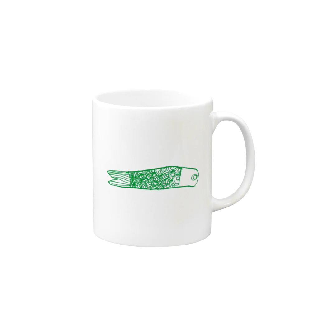 temarinaのこいのぼり Mug :right side of the handle