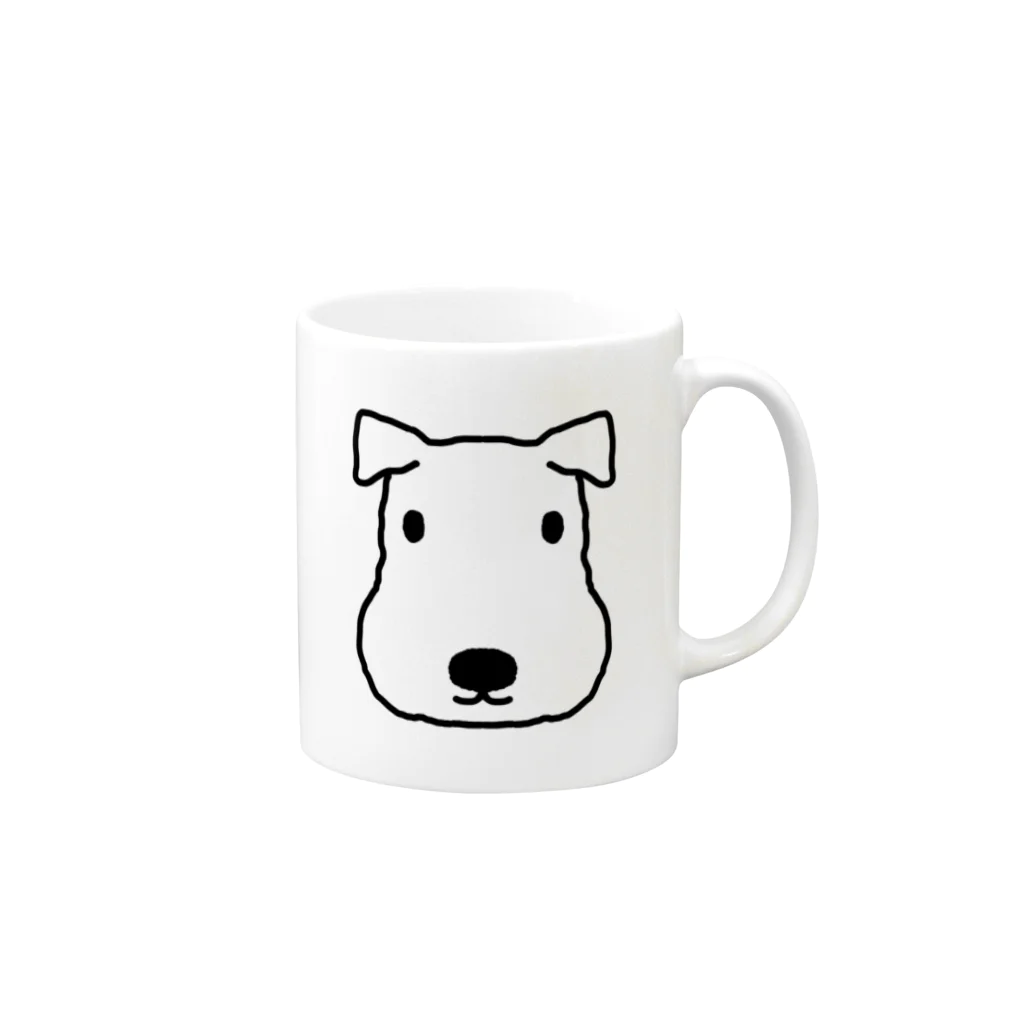 puti-shopのわんちゃん Mug :right side of the handle