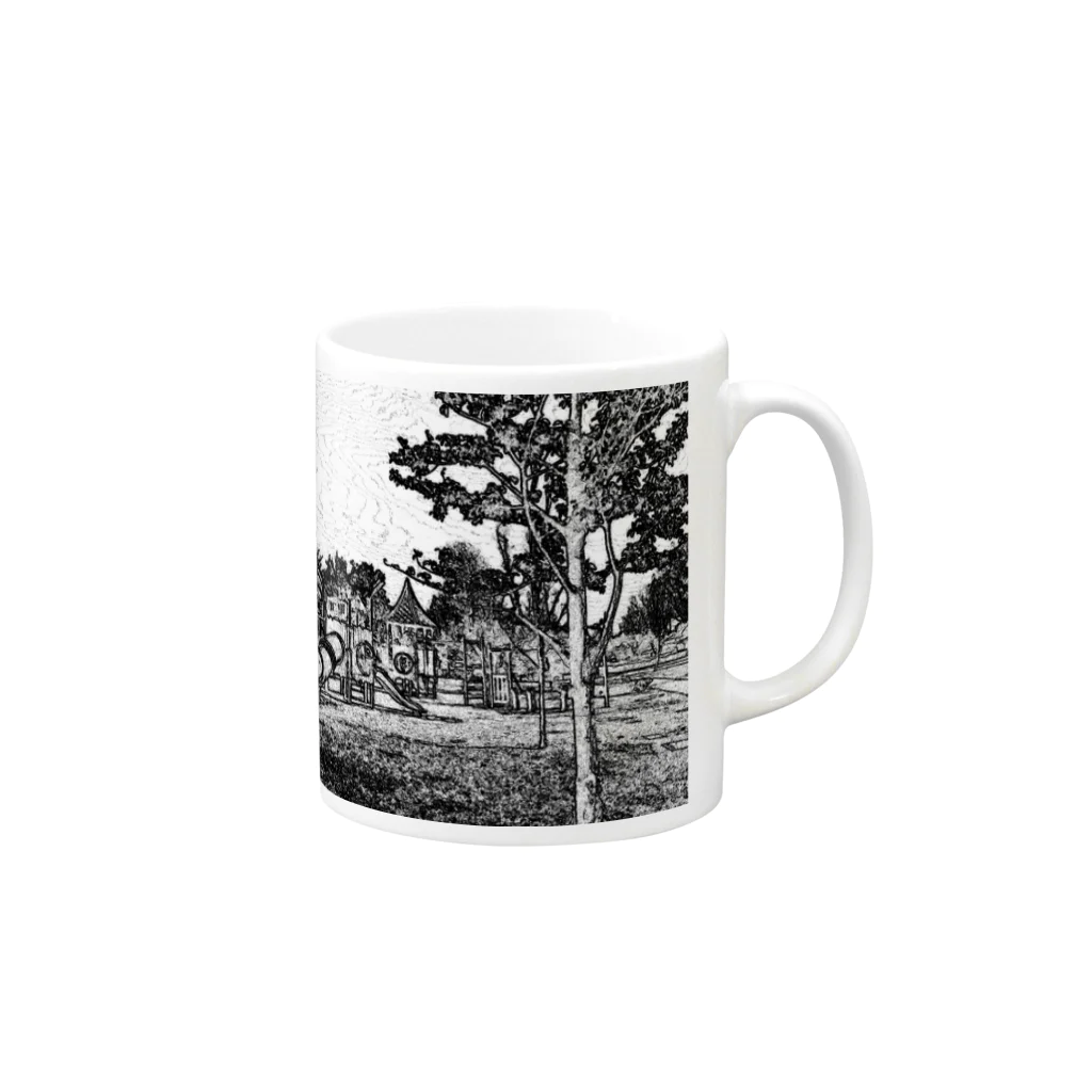 yuuurazの遊具 Mug :right side of the handle