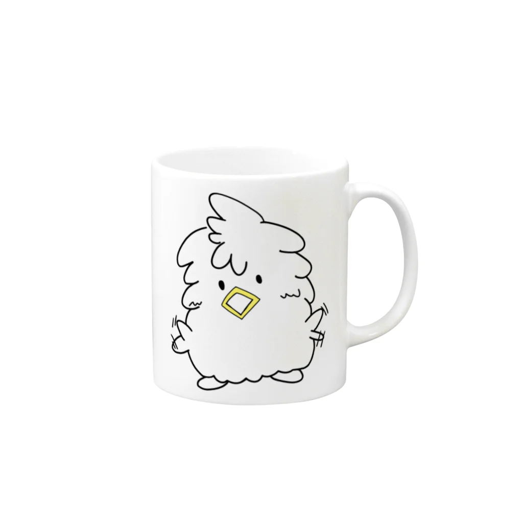 ＋Γ(gamma)のモケちゃん 喜び Mug :right side of the handle