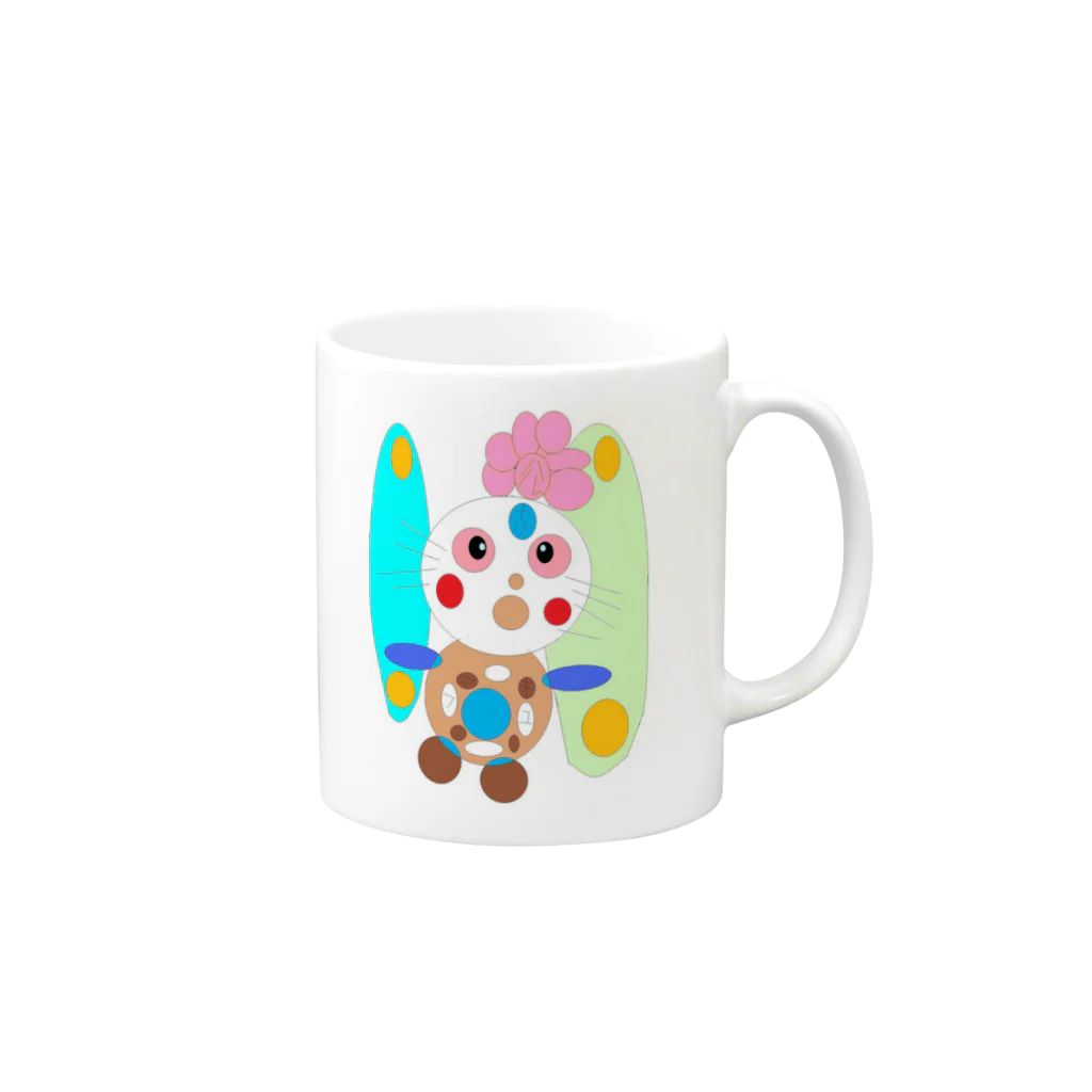 名古屋のしょうのシキちゃん Mug :right side of the handle