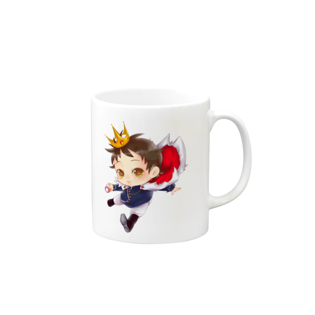 JOSTAR星の王子さま☆僕ちゃんのお店☆のビビットな僕ちゃんマグカップ Mug :right side of the handle