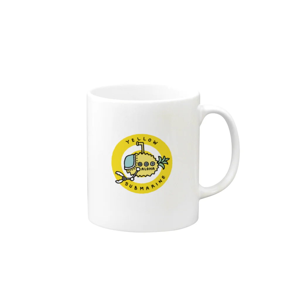 TakeLoop_goodsのYellow　Submarine Mug :right side of the handle