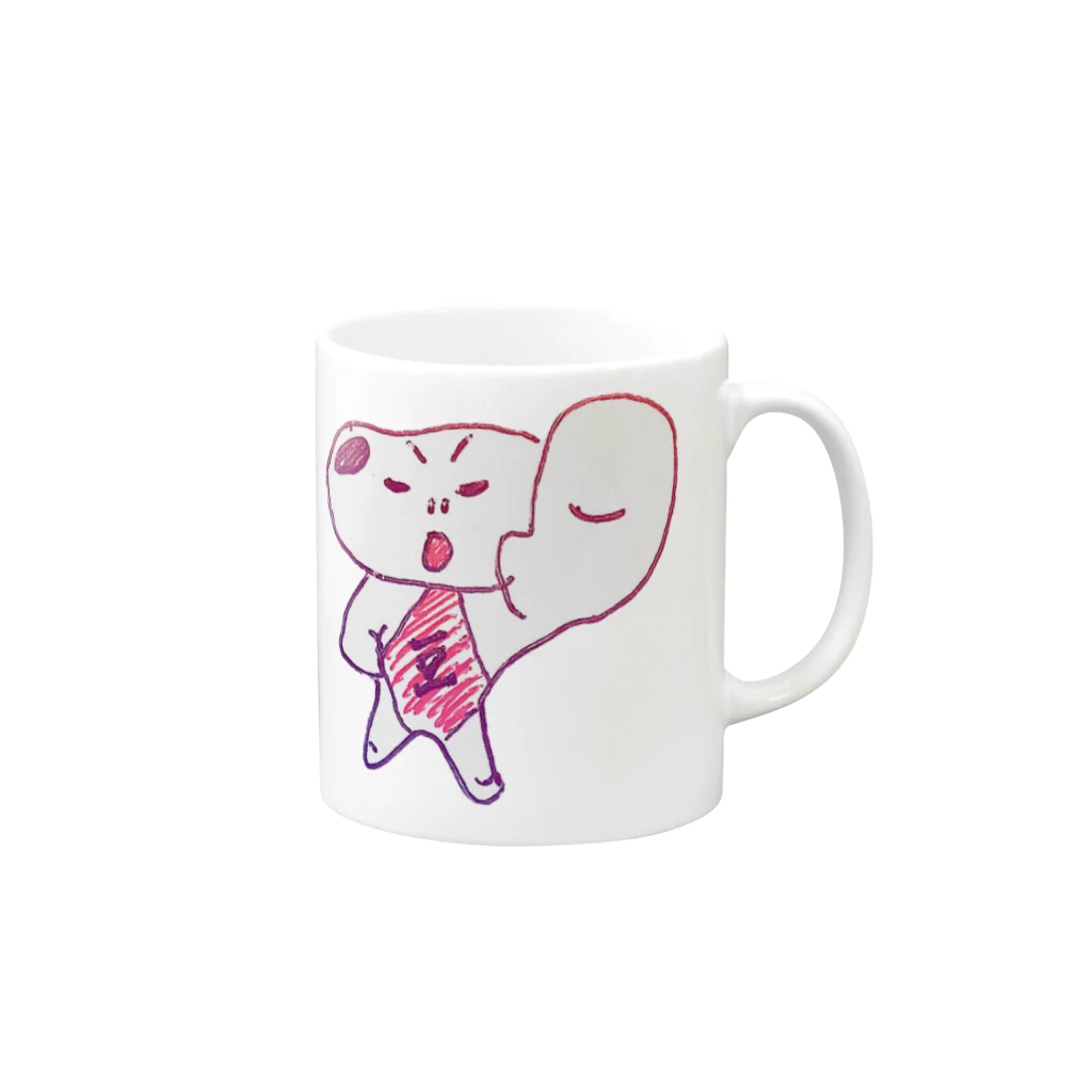 ごんちゃんの豆太郎 Mug :right side of the handle