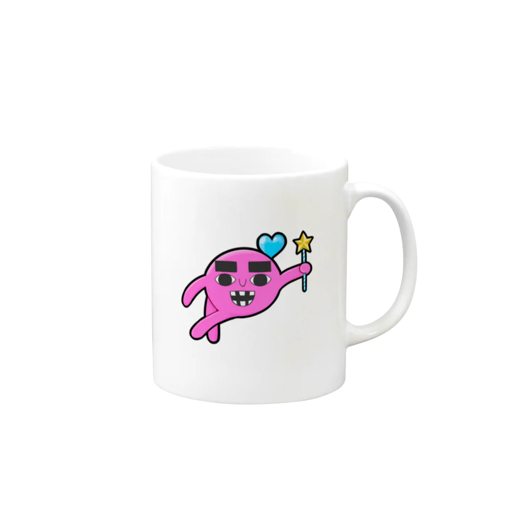 PINKNOKOのPINKNOKOマグカップ Mug :right side of the handle