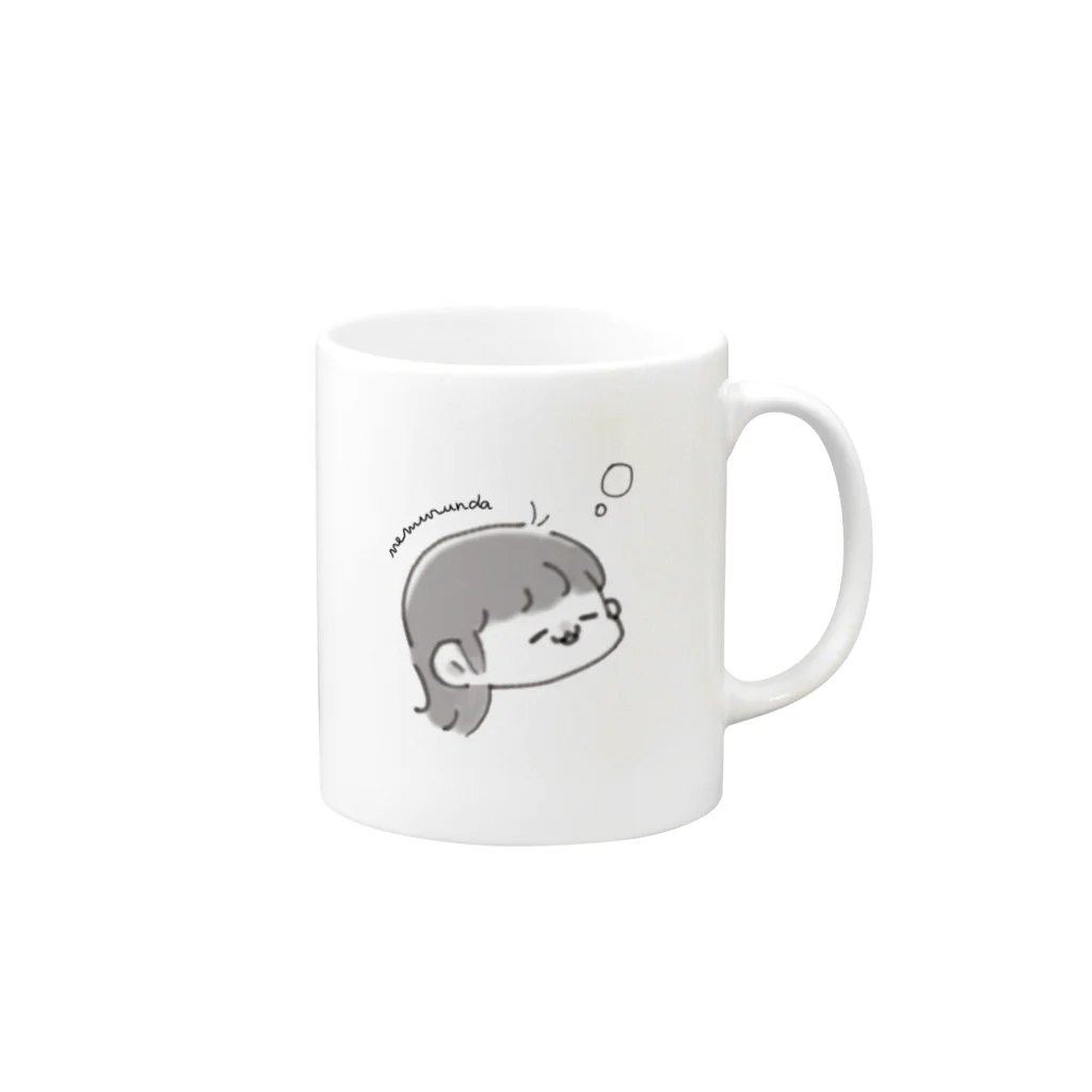 𝘯𝘦𝘮𝘶𝘳𝘶𝘯𝘥𝘢 𝘴𝘩𝘰𝘱 ᶻᶻのなつなちゃん Mug :right side of the handle