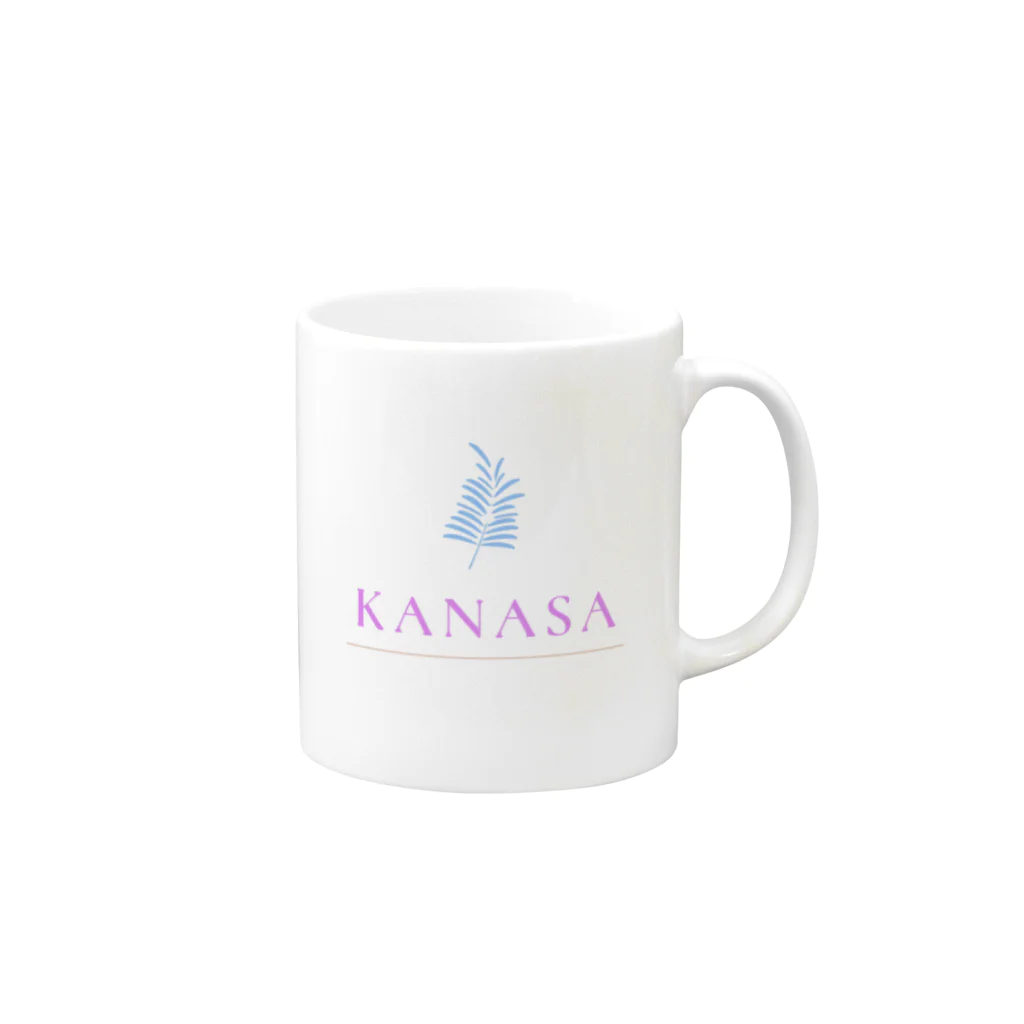 ドライヘッドスパkanasaのKANASAオリジナルマグカップ Mug :right side of the handle