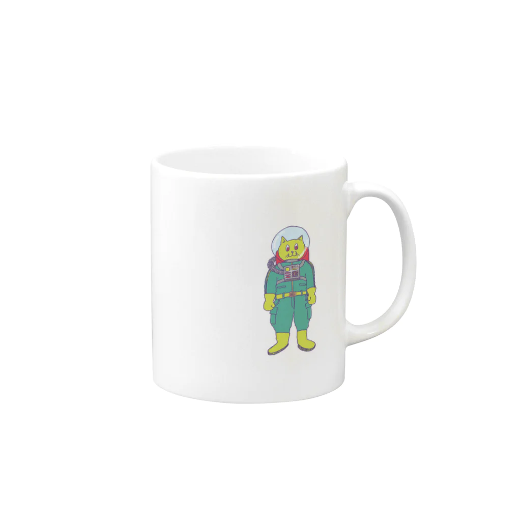 ༜ ས࿂ཐ ¥࿂༥སཐ ༜のマーシャン Mug :right side of the handle