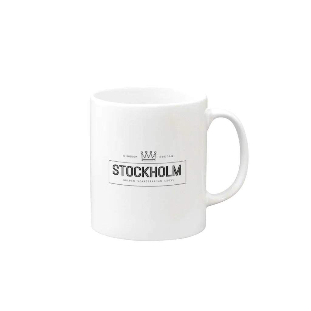 Hugki!!のSTOCKHOLM マグカップの取っ手の右面