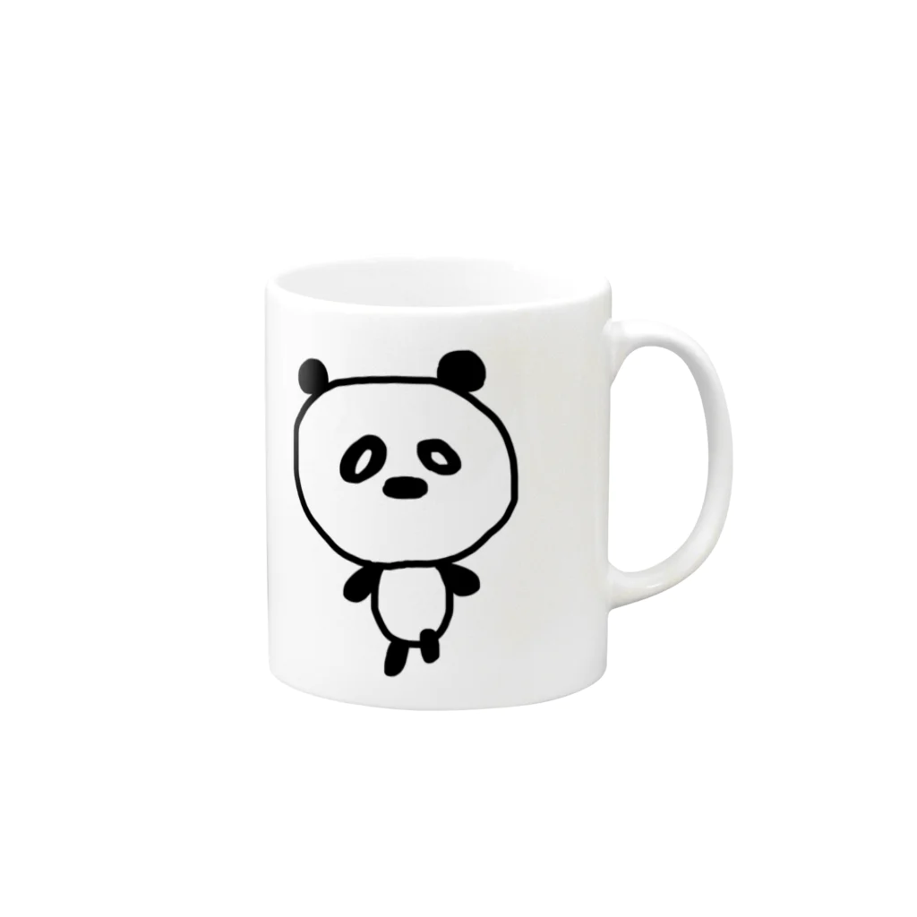 ♡バレエ♡コーヒー♡ぶたちゃん♡大好きリーナ♡のパンダ！のパンちゃん Mug :right side of the handle