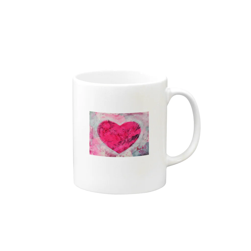 石倉かよこのグッズショップのMy Heart-001 Mug :right side of the handle