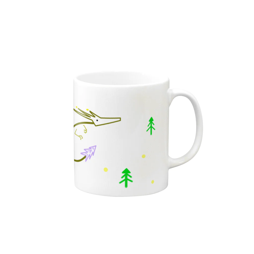 つめくさカップ店のおいしいもの Mug :right side of the handle