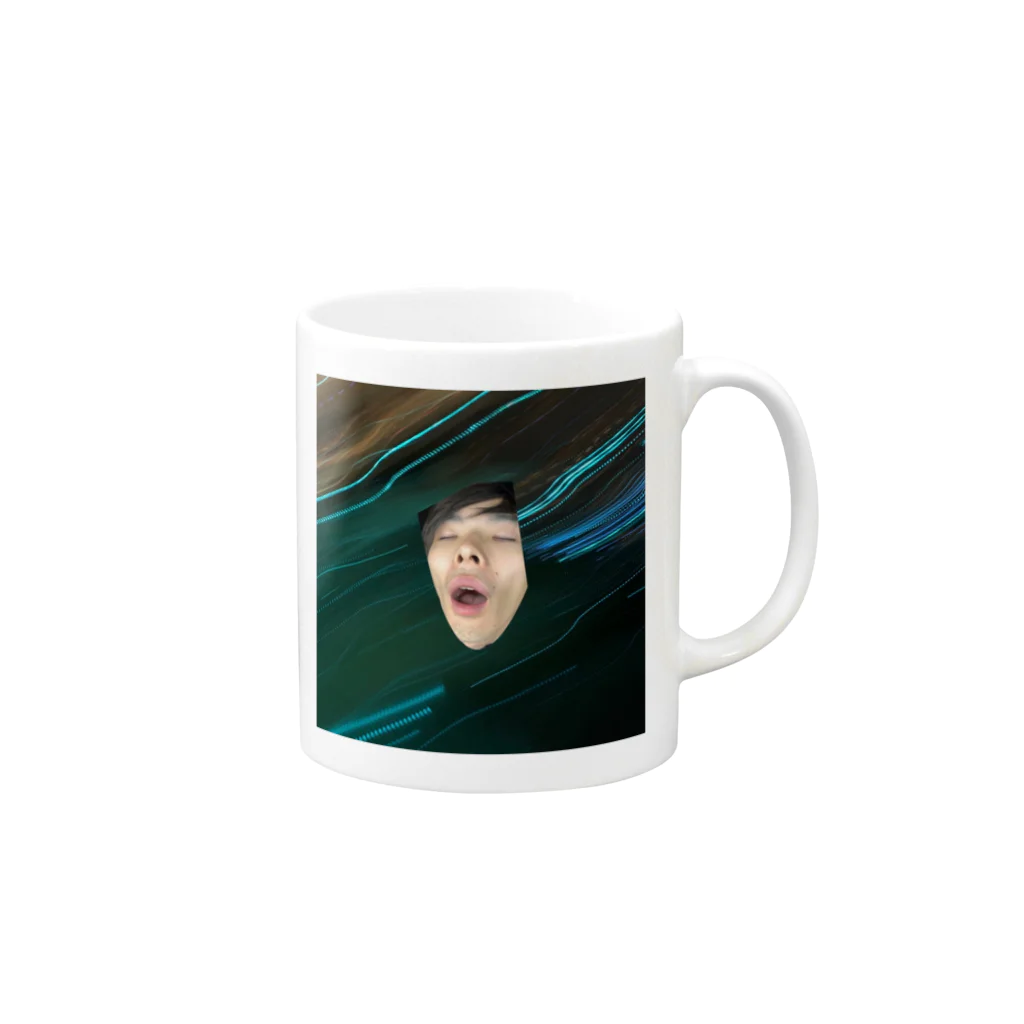 えくぼ　兵藤天貴のMIDNIGHT ZAKIMIYA Mug :right side of the handle