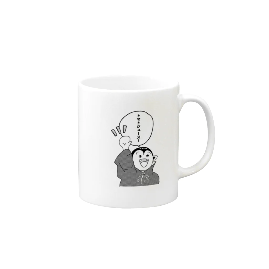 闇の商人のどらきゅら(漫画調) Mug :right side of the handle