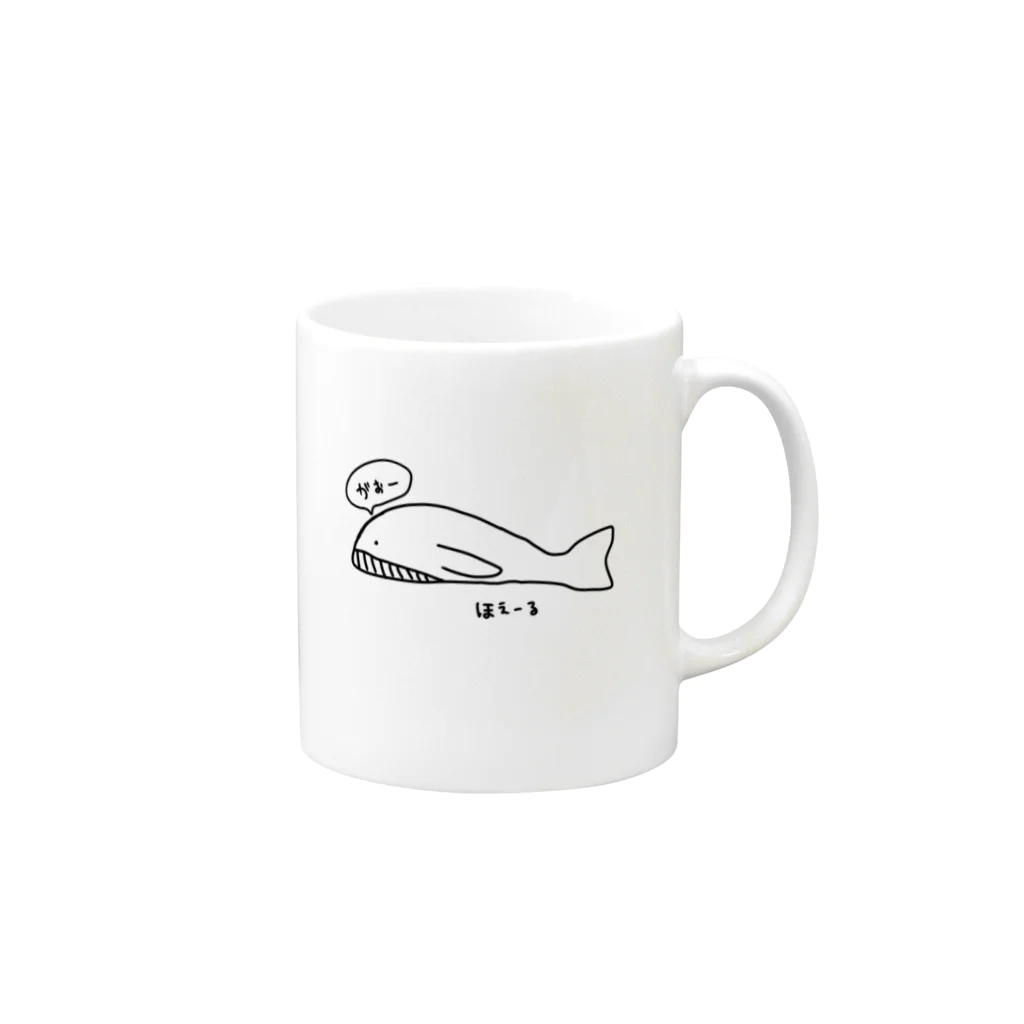 やぎ⋆°｡✩のいちおうクジラ Mug :right side of the handle