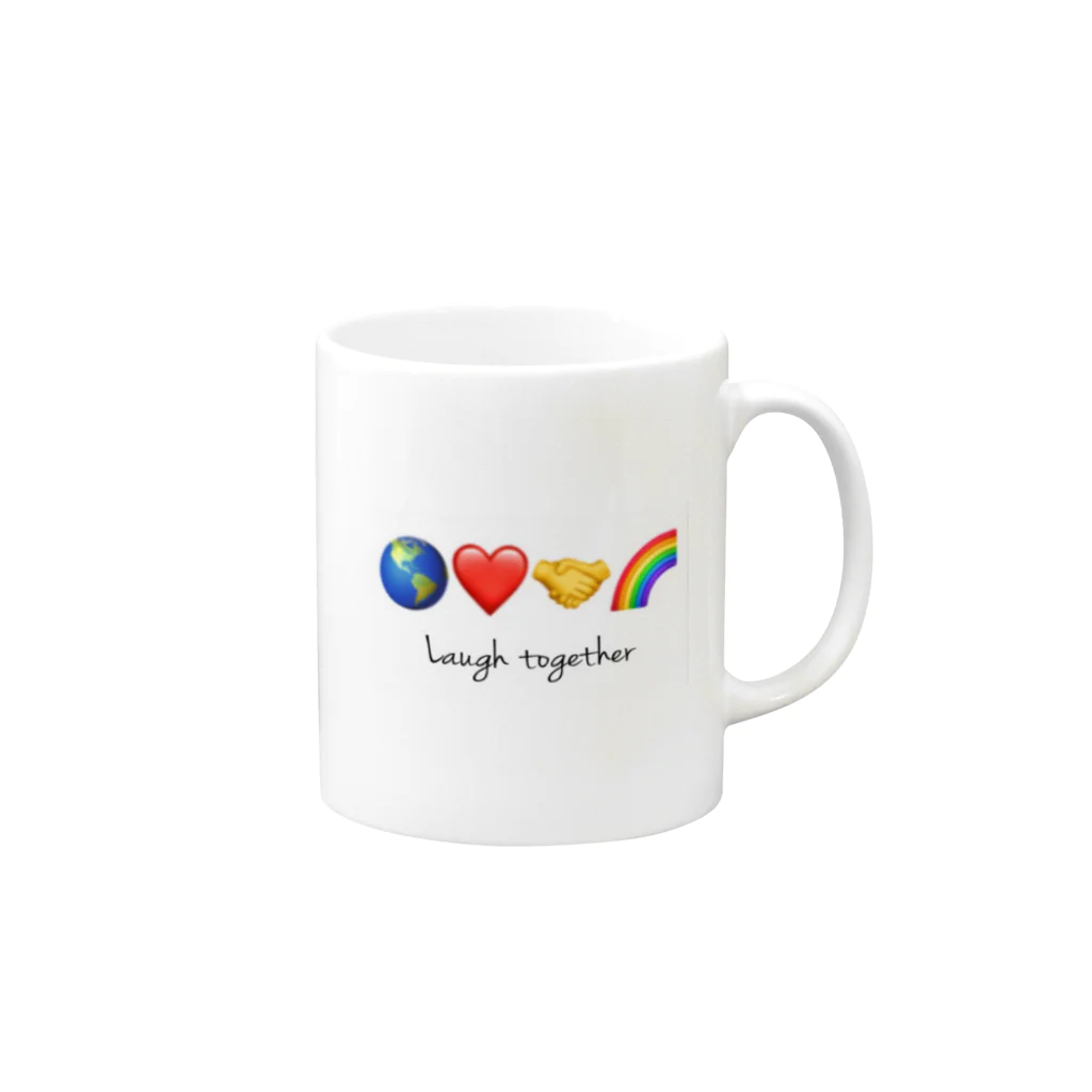 HOPEのLaugh together 2 Mug :right side of the handle