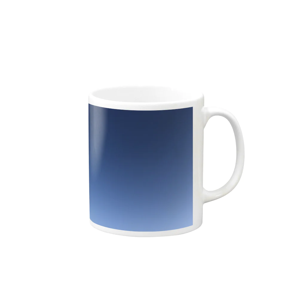 イバショ。の本物の空 青色 Mug :right side of the handle