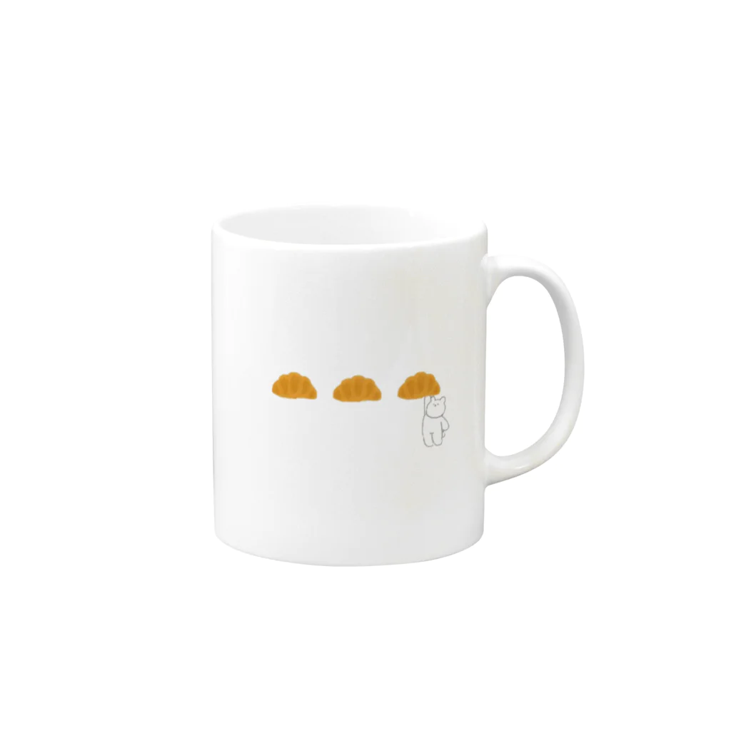 pomieのぶらさがりたがり Mug :right side of the handle