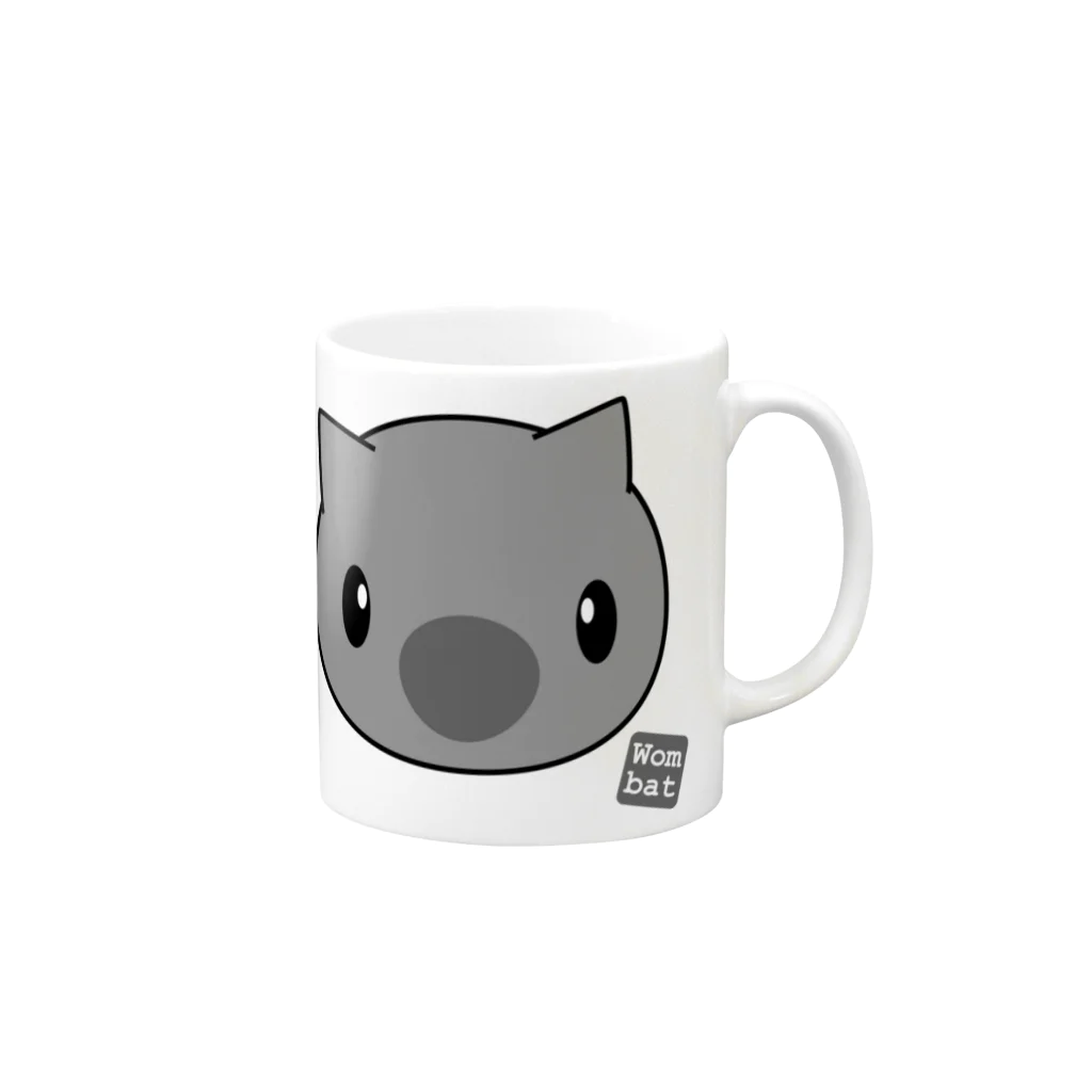 Error-522 のうぉんばっと君 Mug :right side of the handle