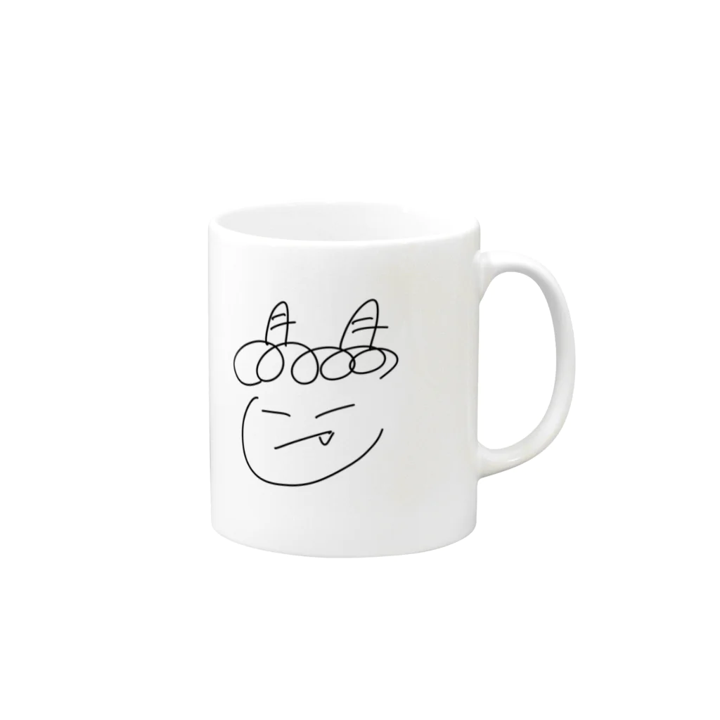 MentaiAnkoのおにくん Mug :right side of the handle