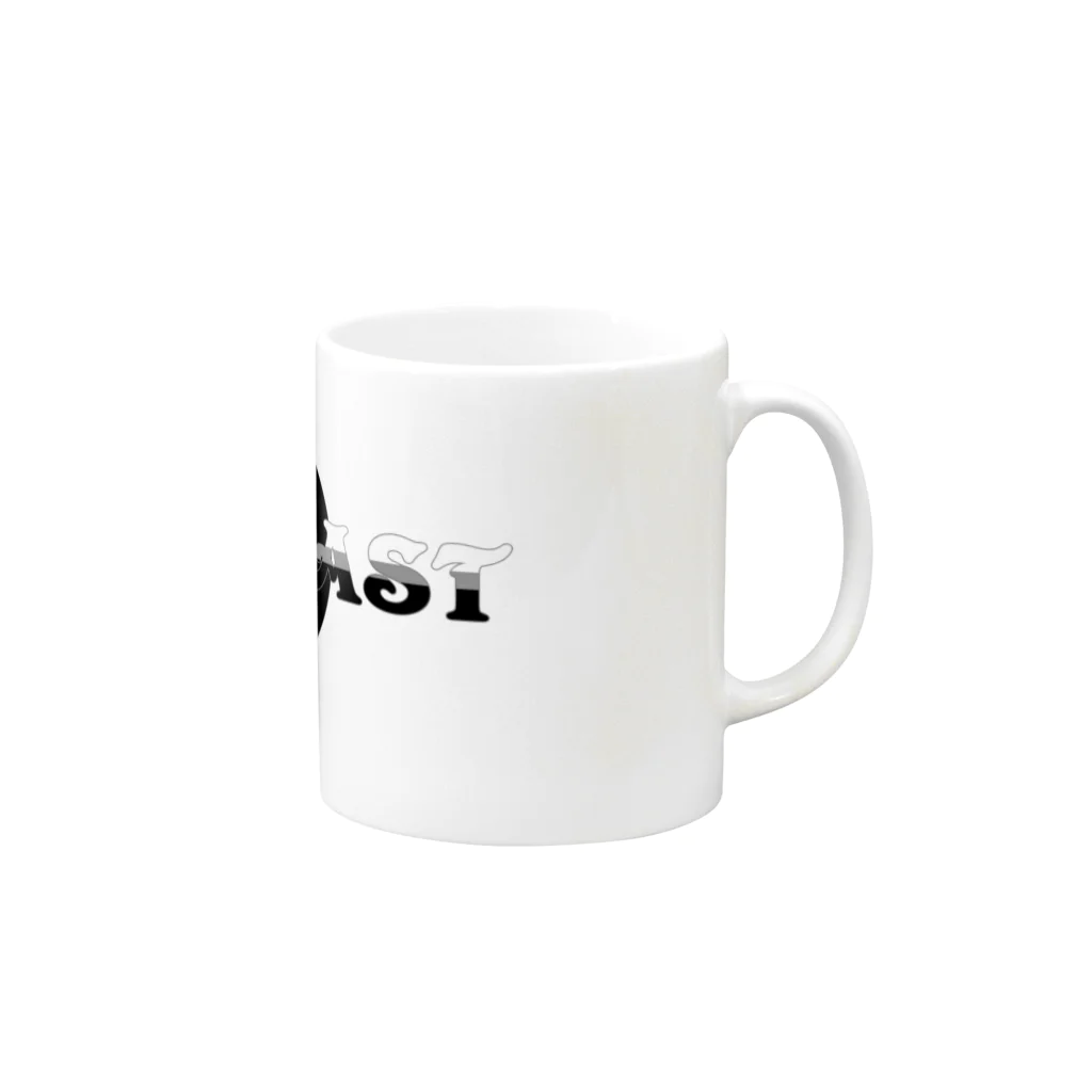 Ray's Spirit　レイズスピリットのCONTRAST Mug :right side of the handle
