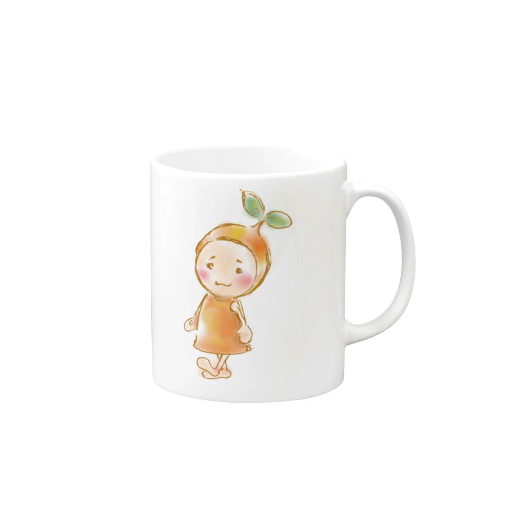 だっこだっこの杏ちゃん Mug :right side of the handle