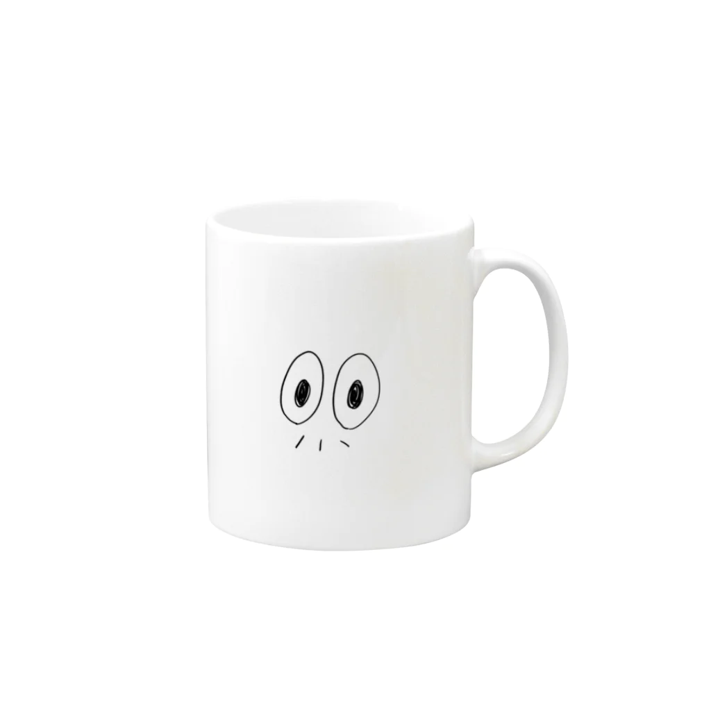 すみのおじちゃんのかお Mug :right side of the handle