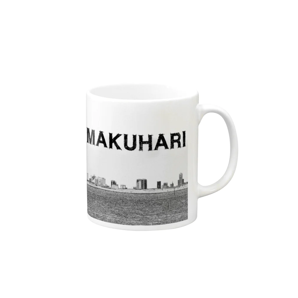 超高層ビル・都市開発研究所shopの The City 幕張摩天楼 Mug :right side of the handle