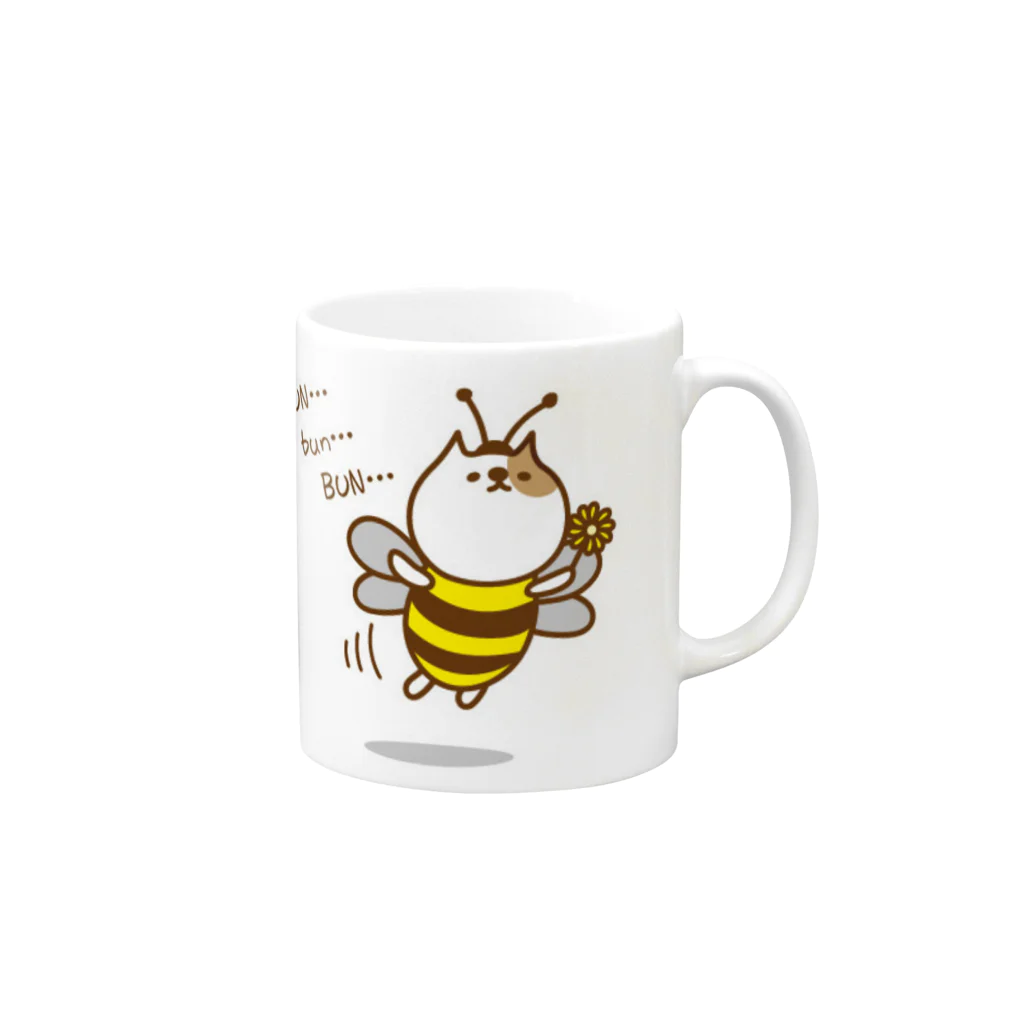 k＆mのNYAN　BUN・・・bun・・BUN・・ Mug :right side of the handle