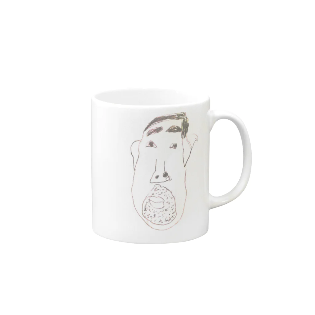 utsuboのfatherマグ Mug :right side of the handle