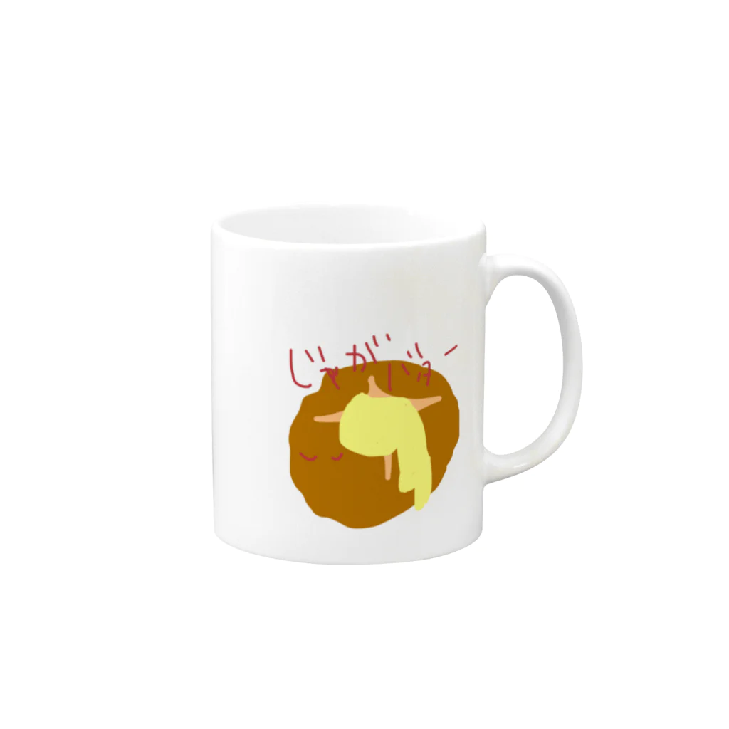 notset@LINEスタンプ発売中のじゃがばたの心 Mug :right side of the handle