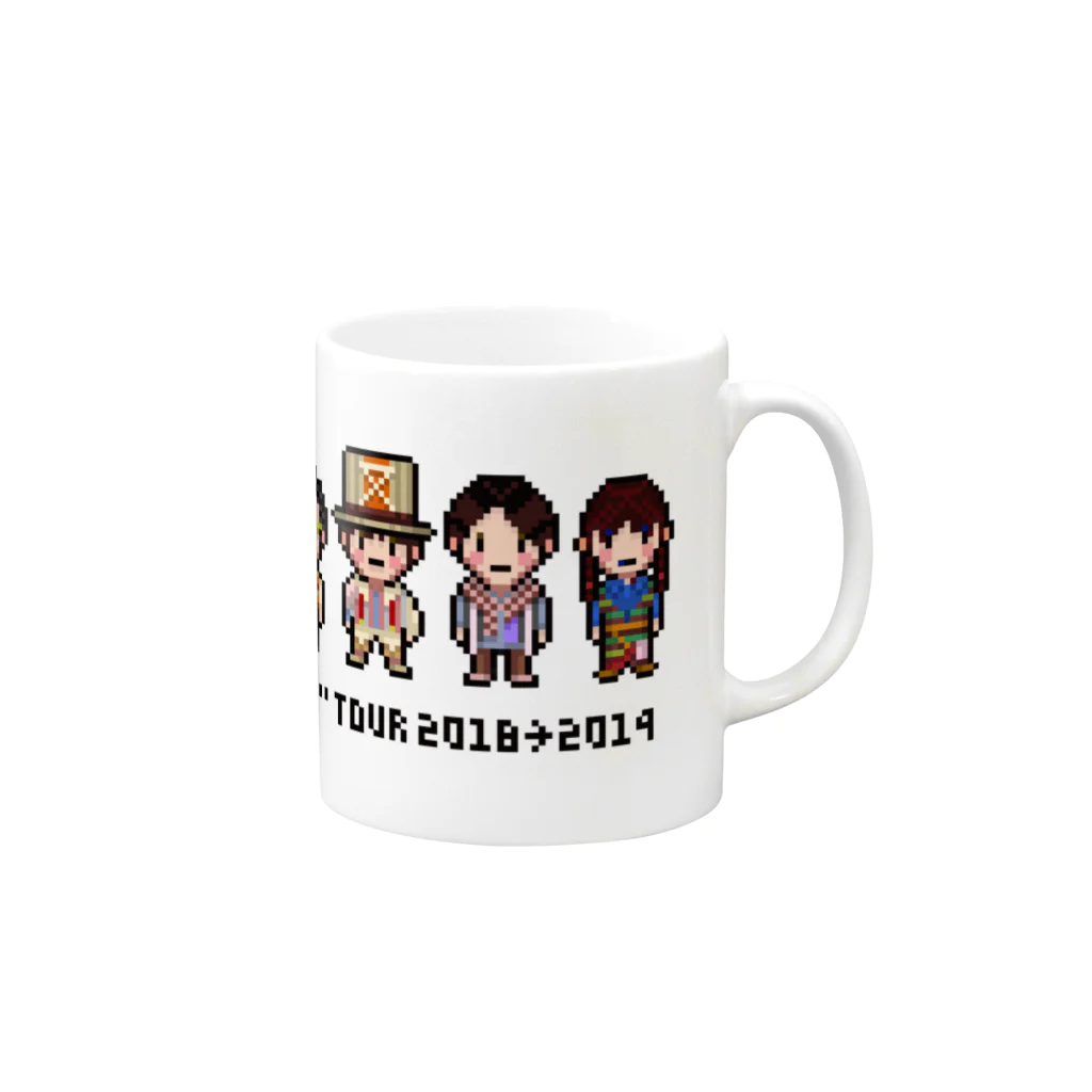 勝山デザインSHOPジャパンの「ポストグラフ」ドットデザイン Mug :right side of the handle