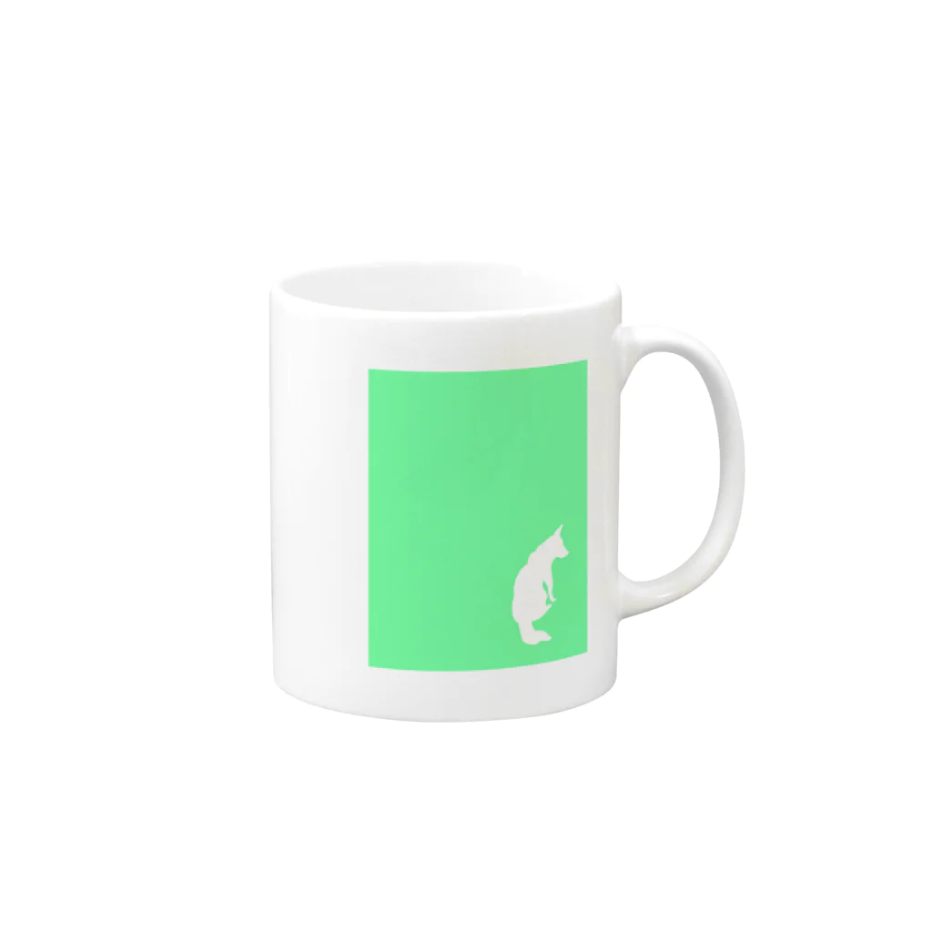 まつのしばいぬさん9 Mug :right side of the handle