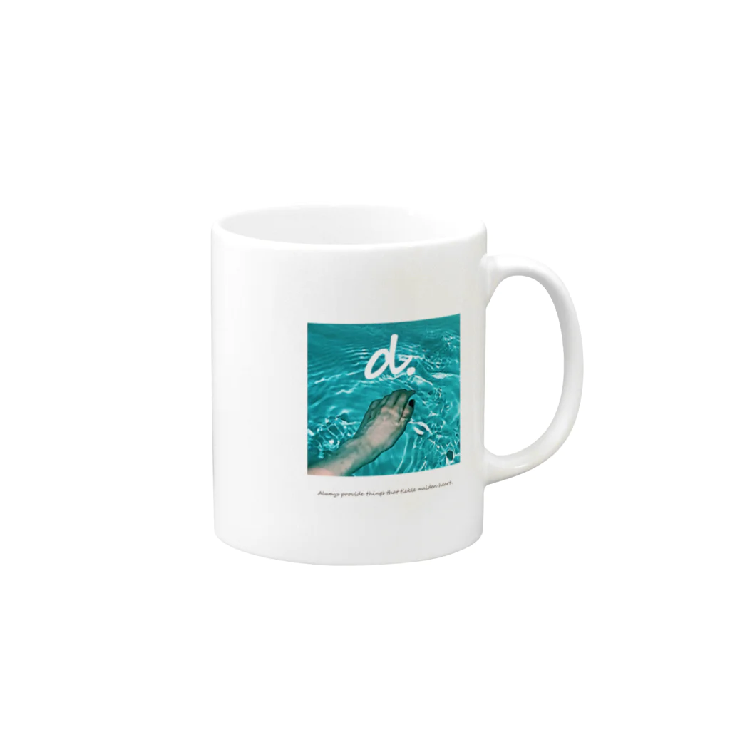 dámselのdamsel water Mug :right side of the handle