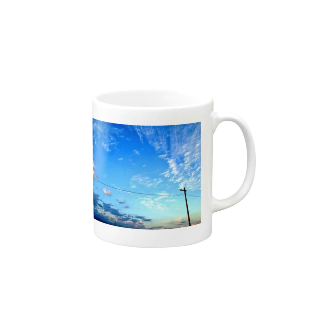 炊きたておこめのあのひのおそら Mug :right side of the handle