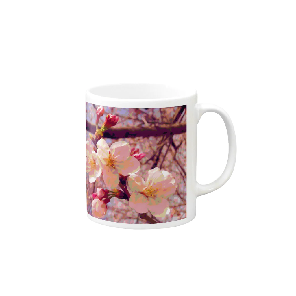 季那狐のsakura Mug :right side of the handle