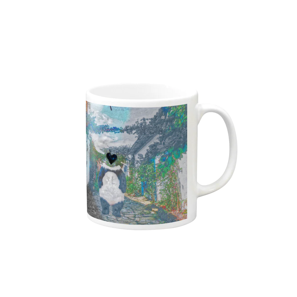 あやふ屋の哀の獣 Mug :right side of the handle