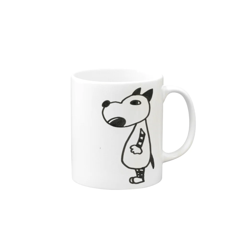 かねこんぶのたくちゃん Mug :right side of the handle